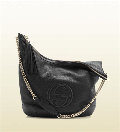 gucci soho leather chain|Gucci soho shoulder bag black.